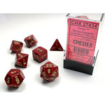 Chessex Dice RPG 27434 7pc Vortex Burgundy/Gold