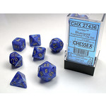 Chessex Dice RPG 27436 7pc Vortex Blue/Gold