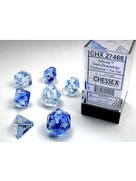 Chessex Dice RPG 27466 7pc Nebula Dark-Blue/White