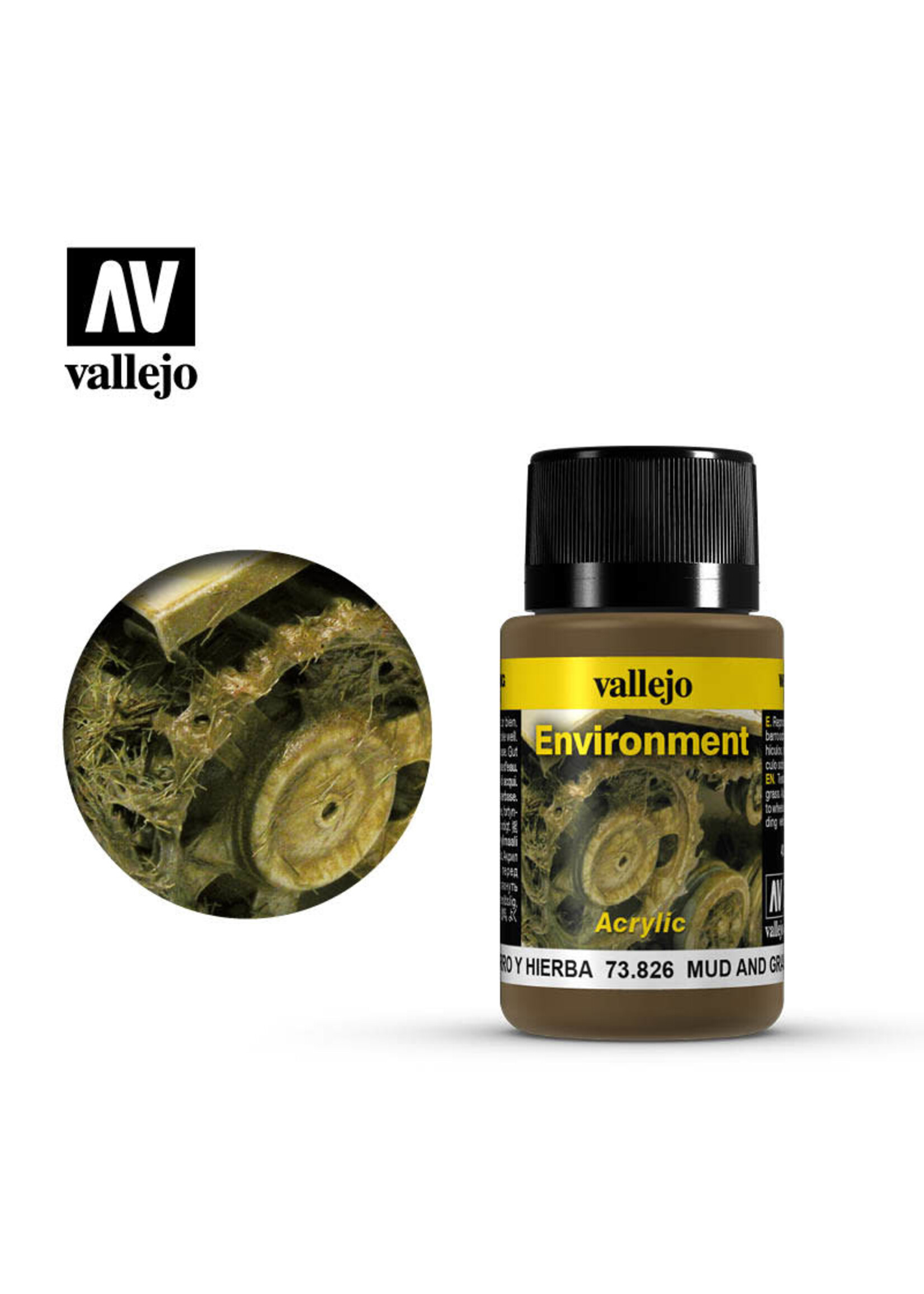 Vallejo VAL73826 Weathering Effects Mud & Grass Effect (40ml)