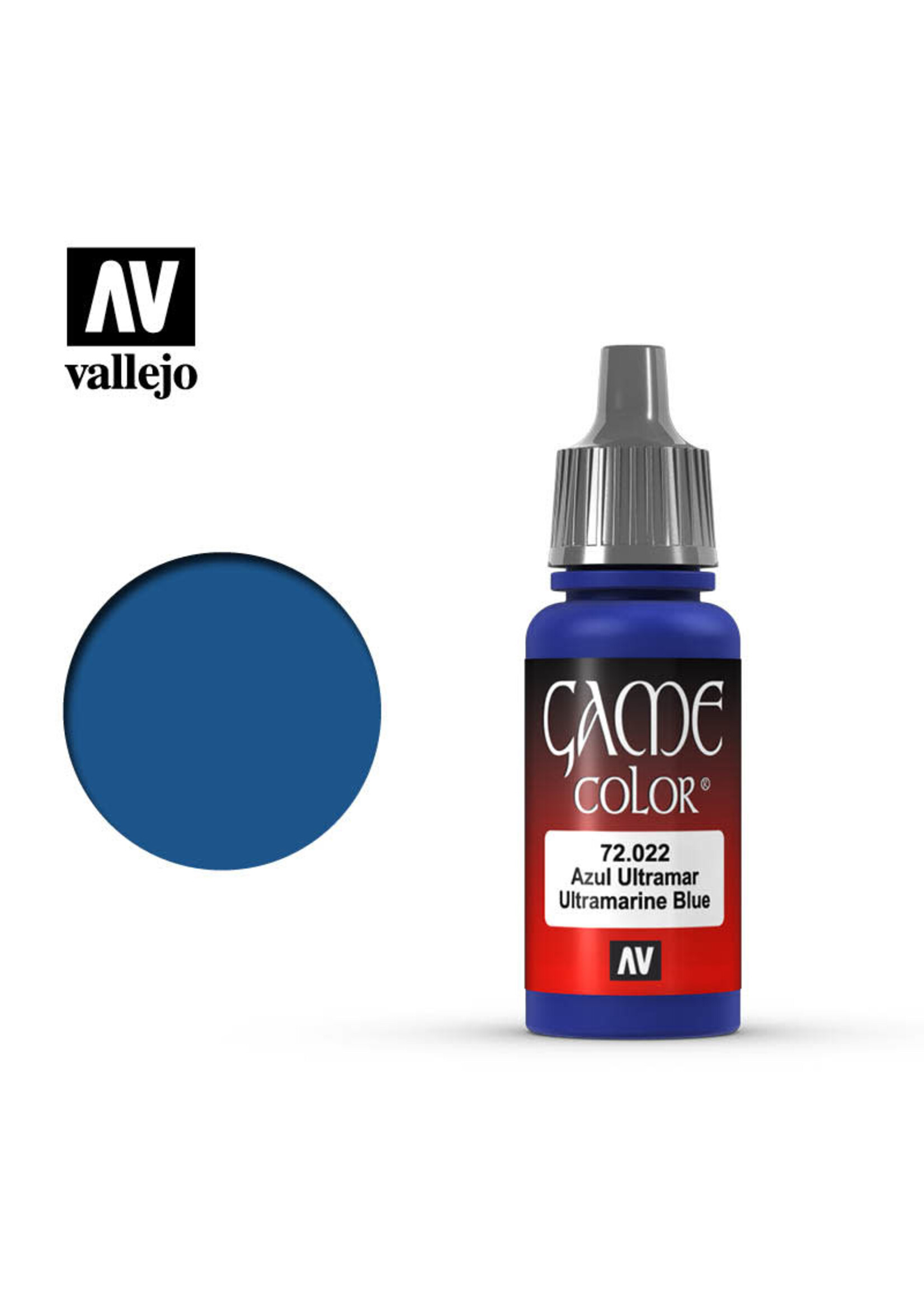 Vallejo 035VAL72022 Game Color Ultramarine Blue (17ml)