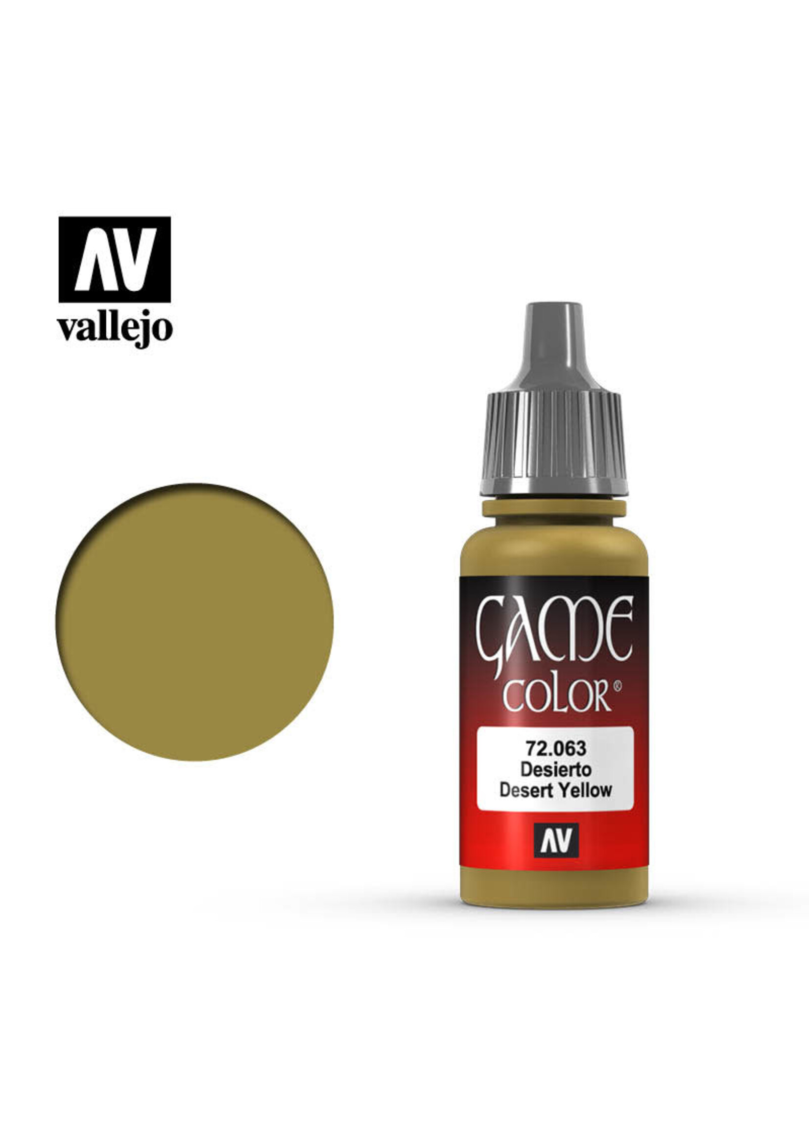 Vallejo 060VAL72063 Game Color Desert Yellow (17ml)