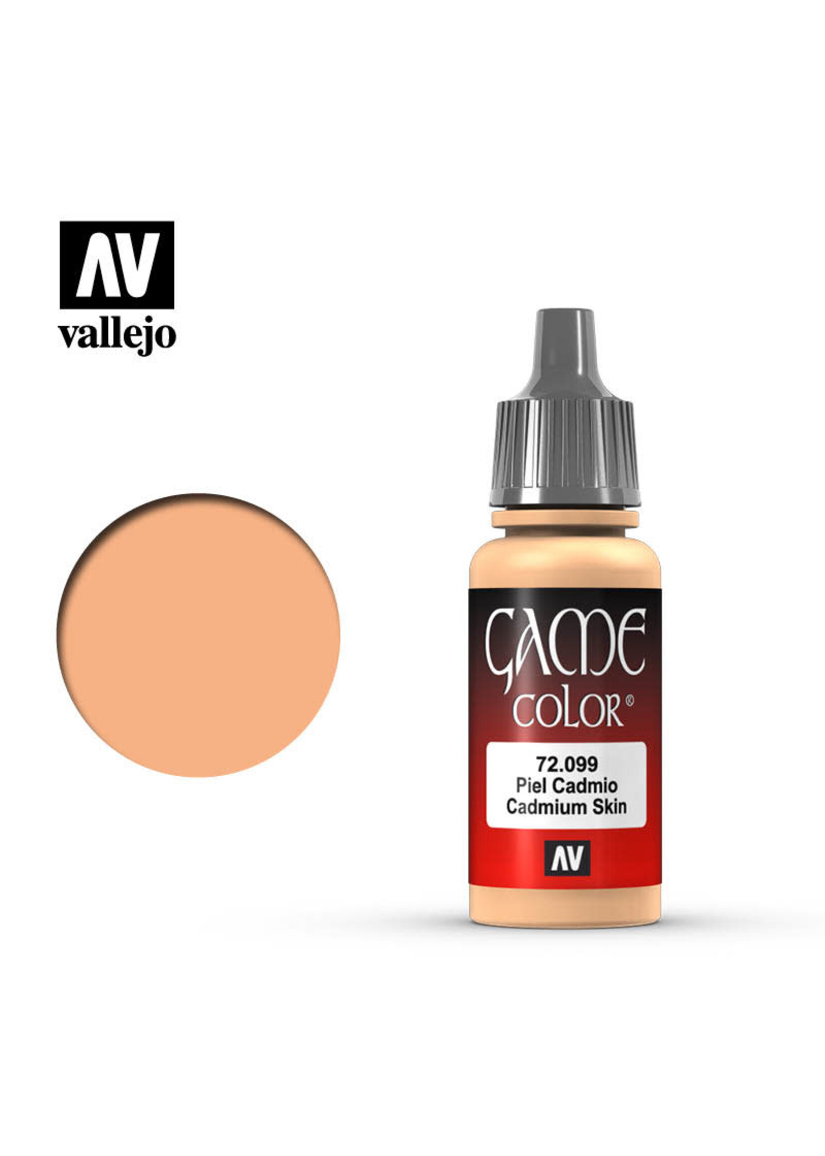 Vallejo 009VAL72099 Game Color Cadmium Skin (17ml)