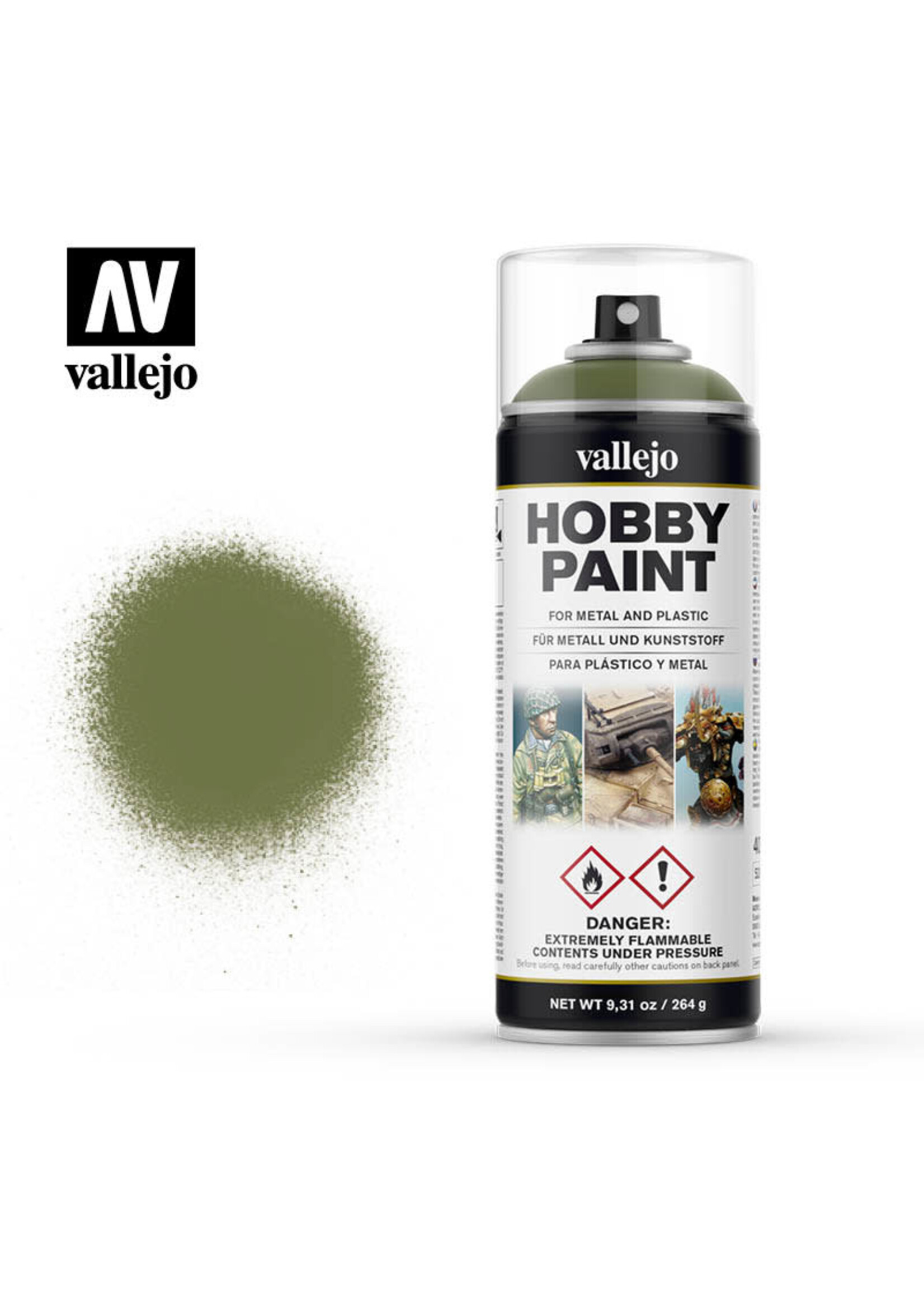 Vallejo VAL28027 Goblin Green Aerosol (400ml)