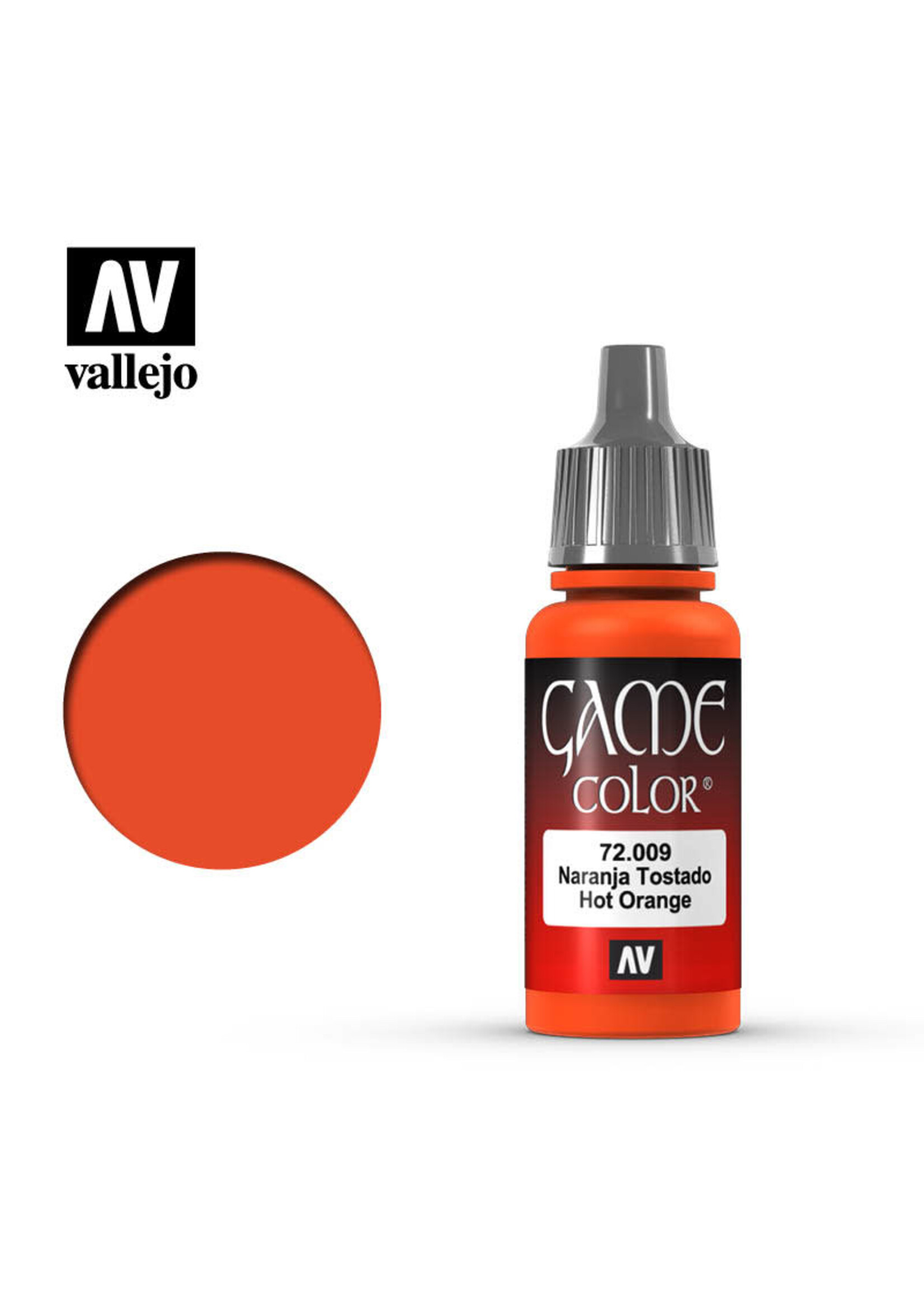 Vallejo 019VAL72009 Game Color Hot Orange (17ml)