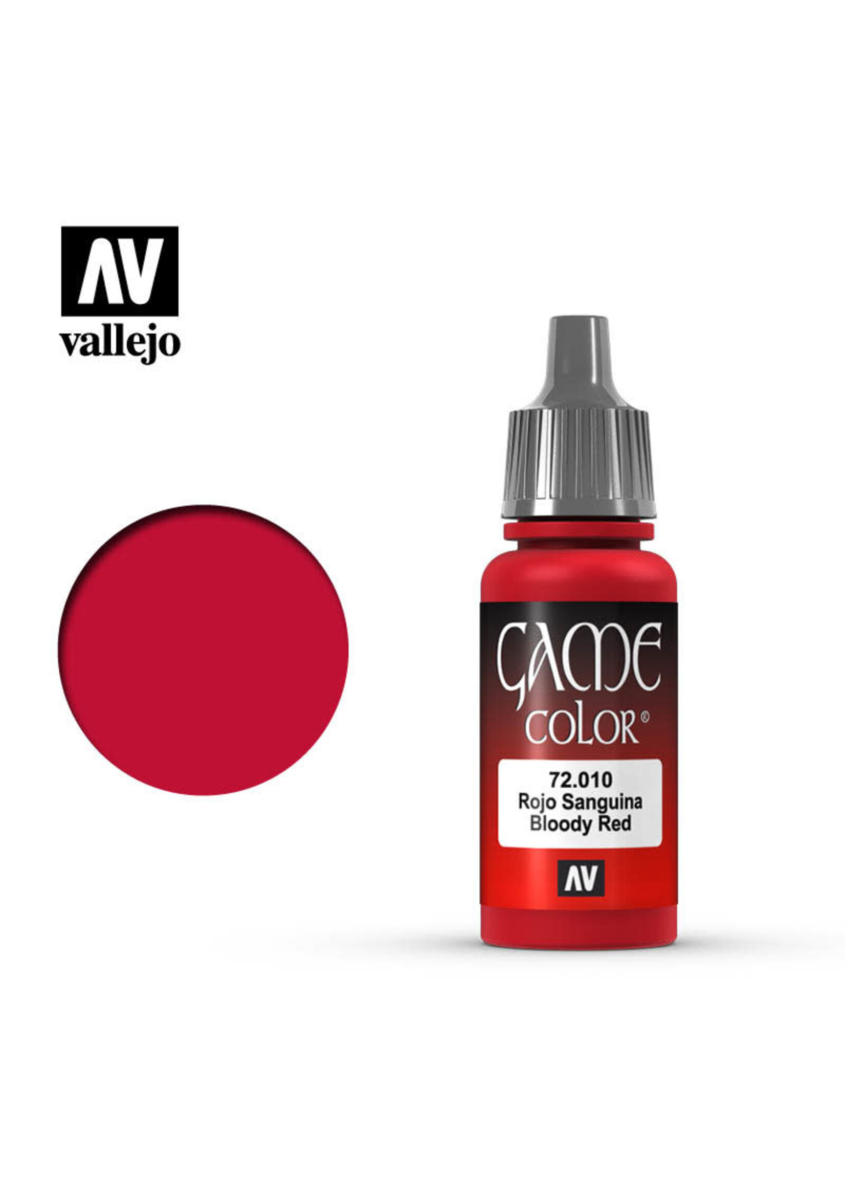 Vallejo 021VAL72010 Game Color Bloody Red (17ml)