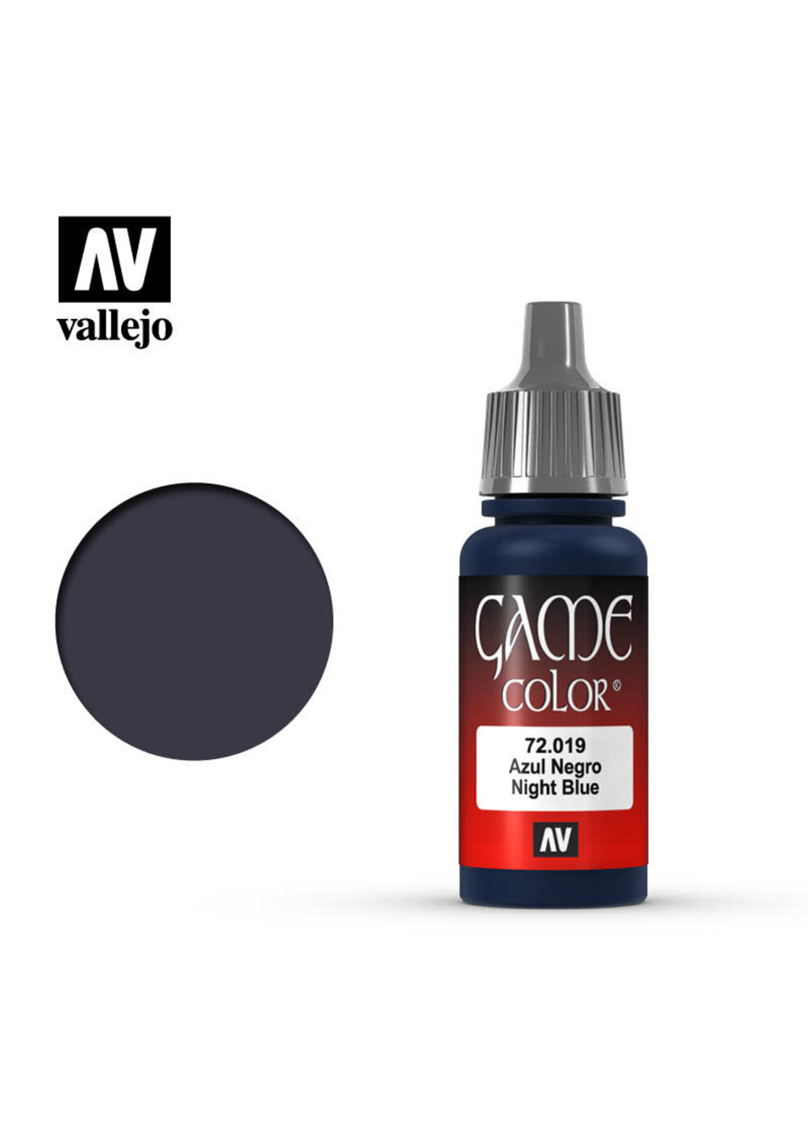 Vallejo 036VAL72019 Game Color Night Blue (17ml)