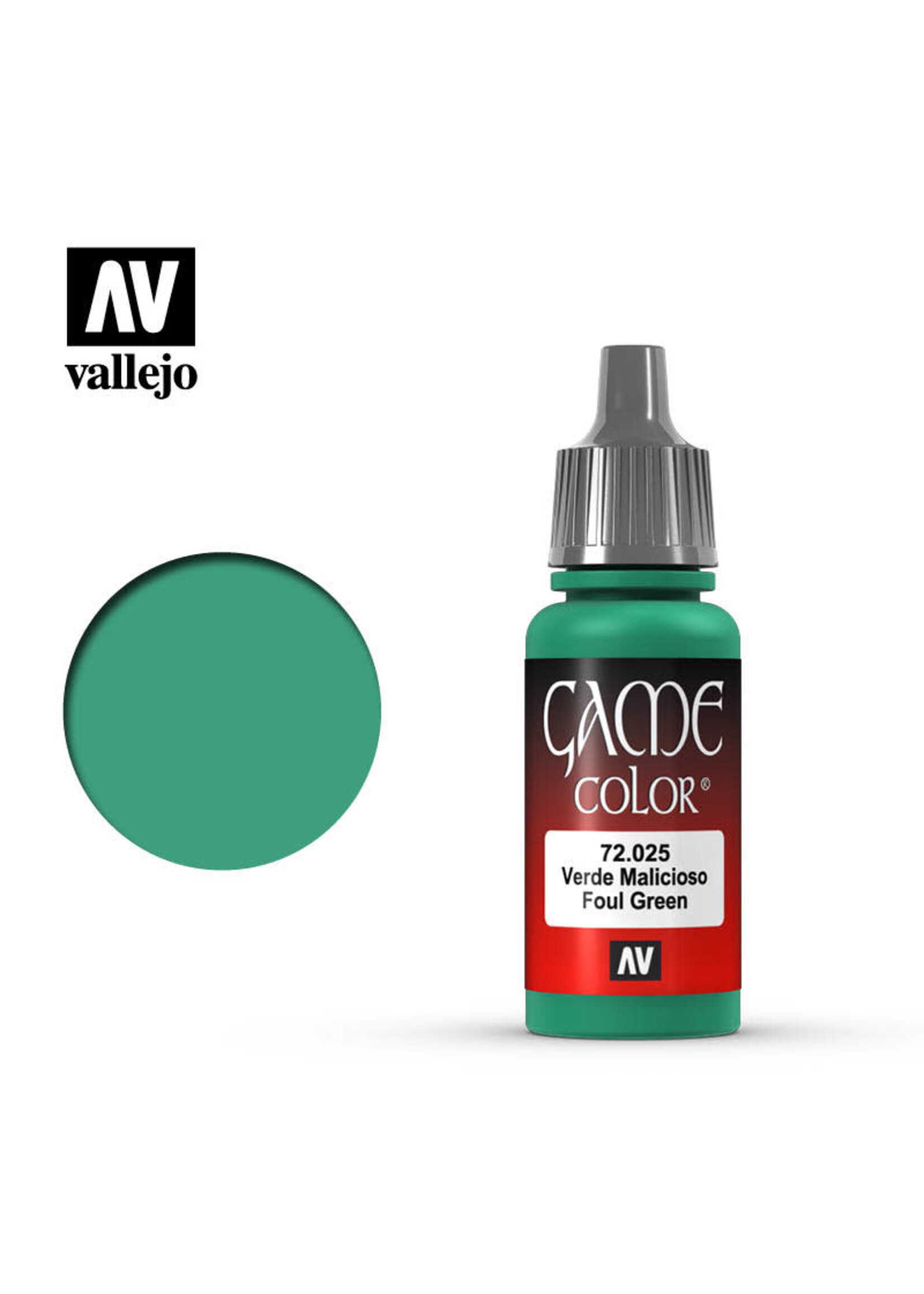 Vallejo 046VAL72025 Game Color Foul Green (17ml)