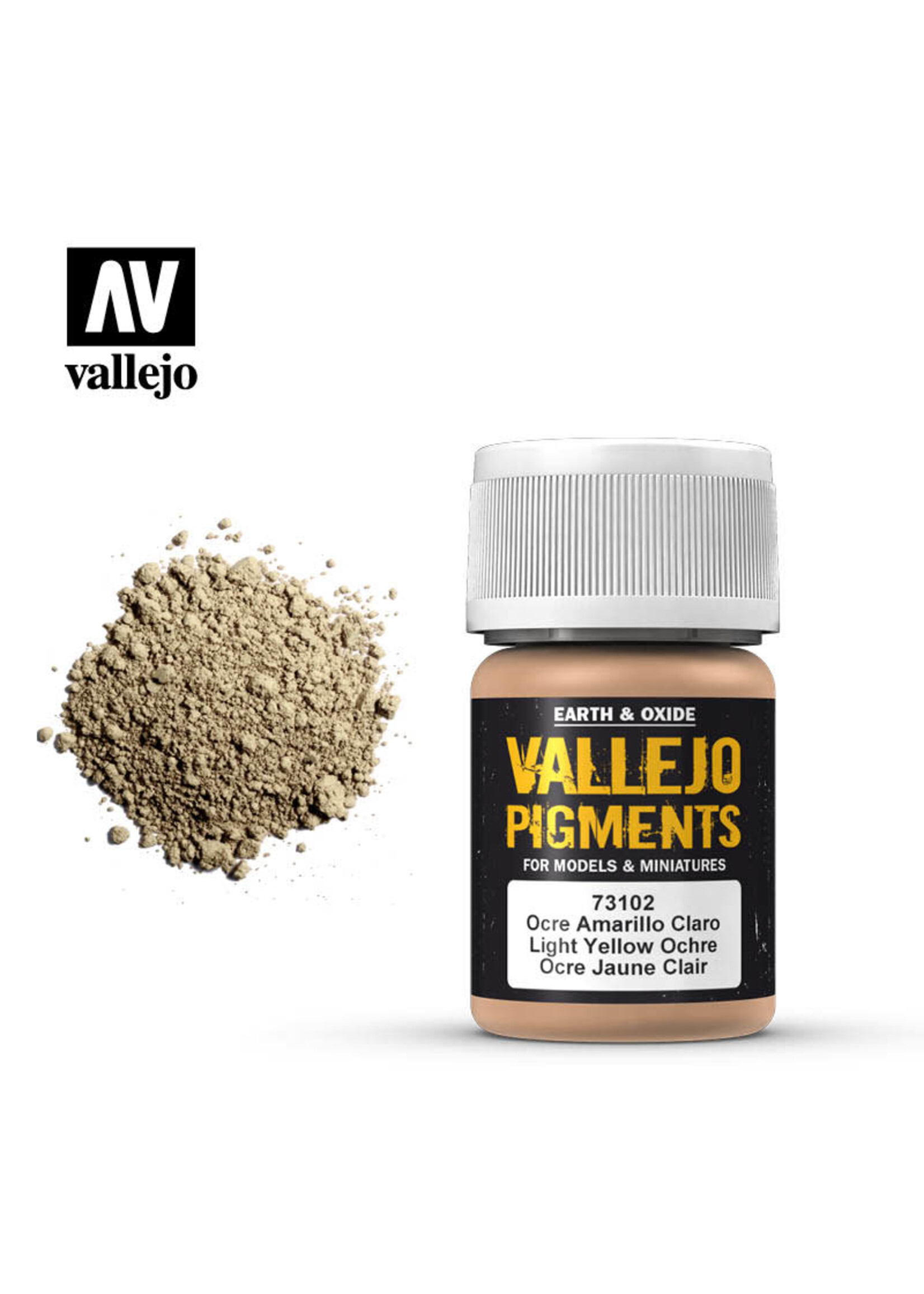Vallejo VAL73102 Pigment Light Yellow Ocre (30ml)