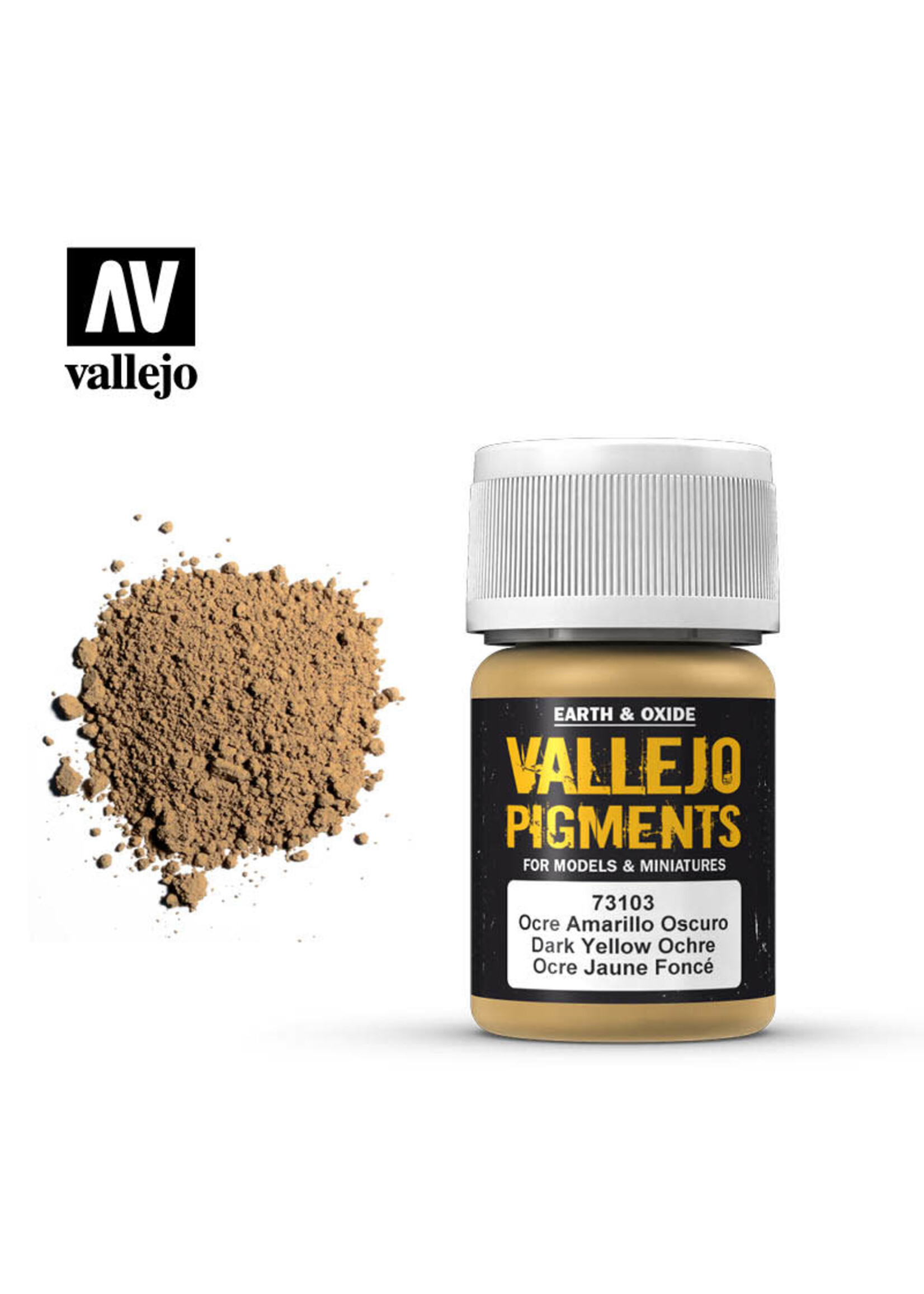 Vallejo VAL73103 Pigment Dark Yellow Ochre (30ml)