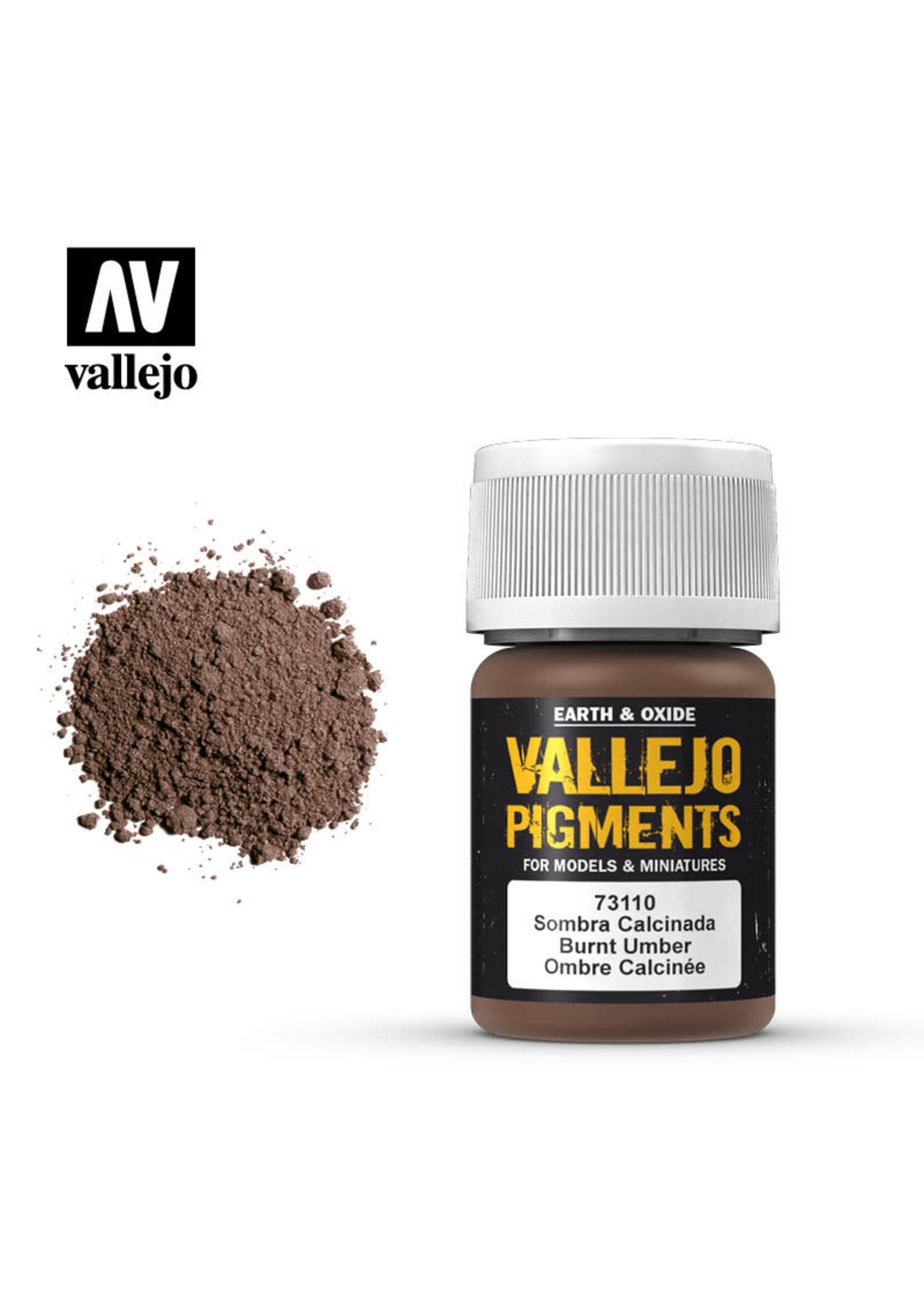 Vallejo VAL73110 Pigment Burnt Umber (30ml)