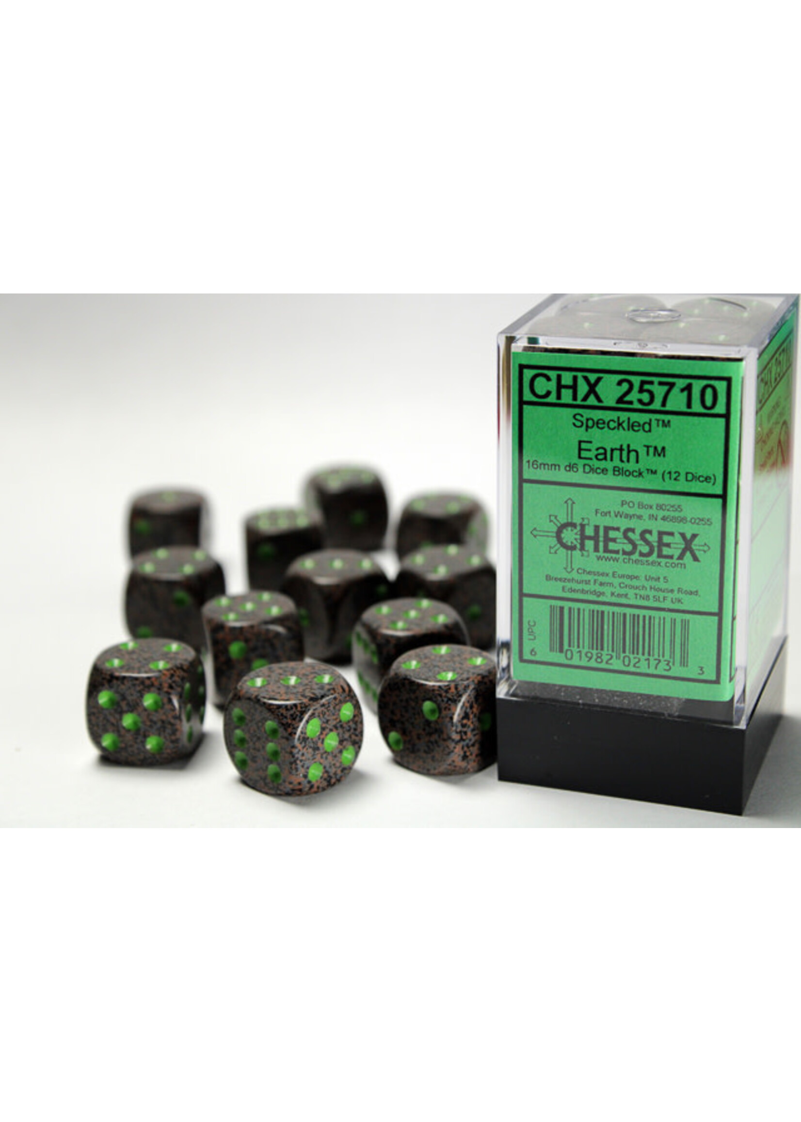 Chessex Dice 16mm 25710 12pc Speckled Earth