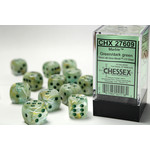 Chessex Dice 16mm 27609 12pc Marble Green/Dark Green