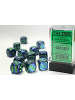 Chessex ***Dice 16mm 27696 12pc Lustrous Dark Blue/Green