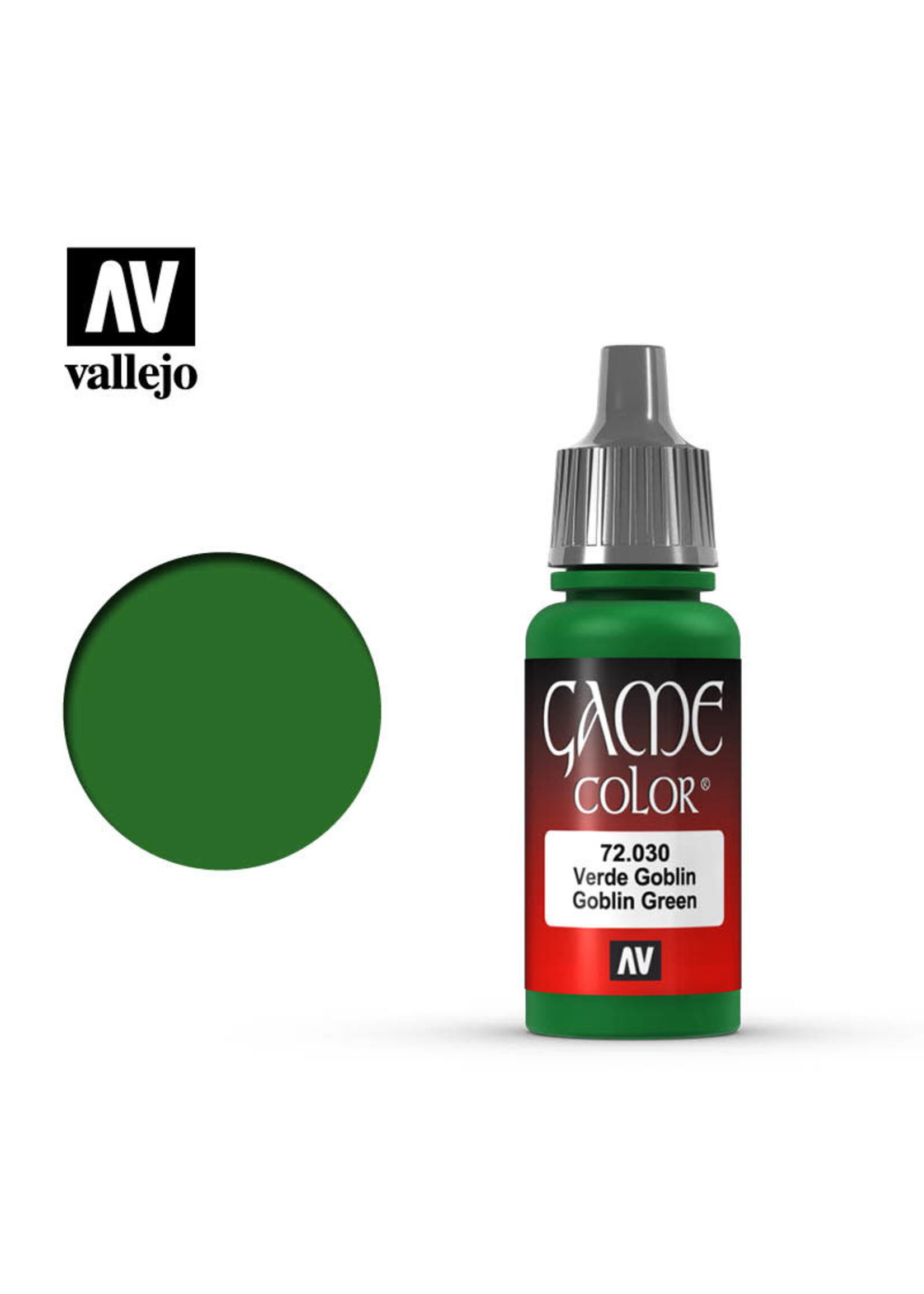 Vallejo 051VAL72030 Game Color Goblin Green (17ml)