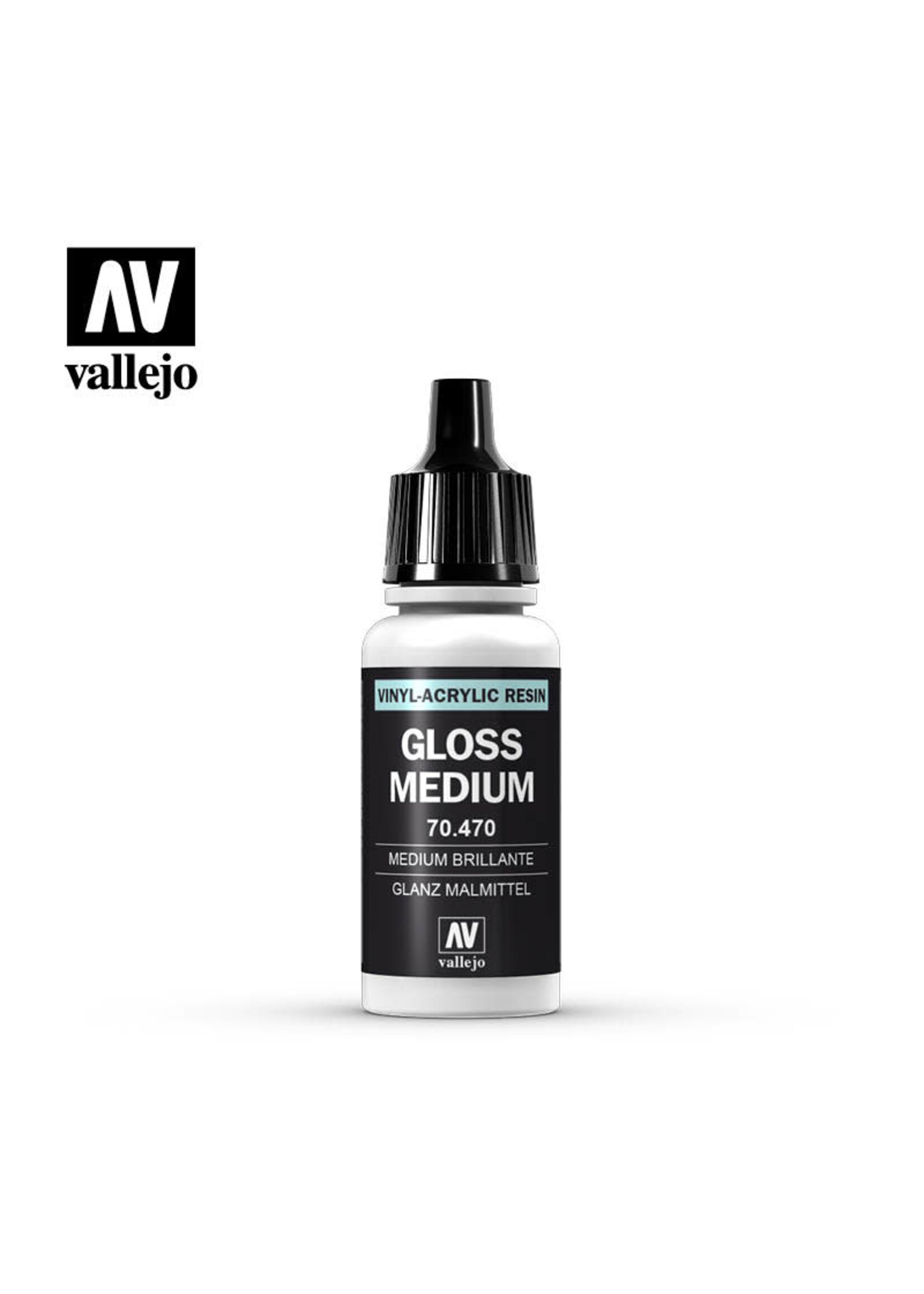 Vallejo 206VAL70470 Model Color Gloss Medium (17ml)