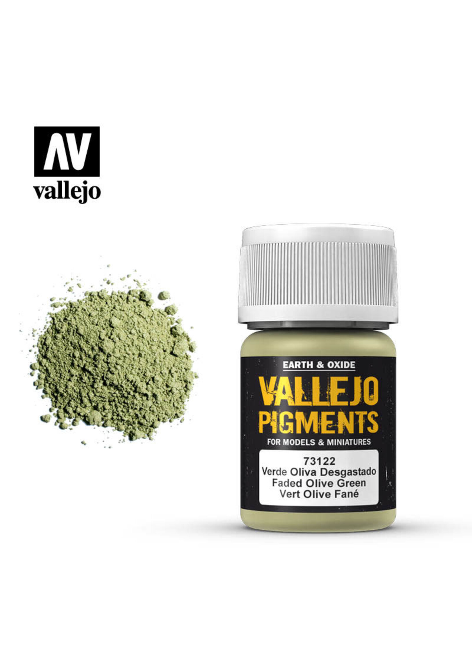 Vallejo VAL73122 Pigment Faded Olive Green (30ml)