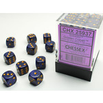 Chessex Dice 12mm 25937 36pc Speckled Golden Cobalt
