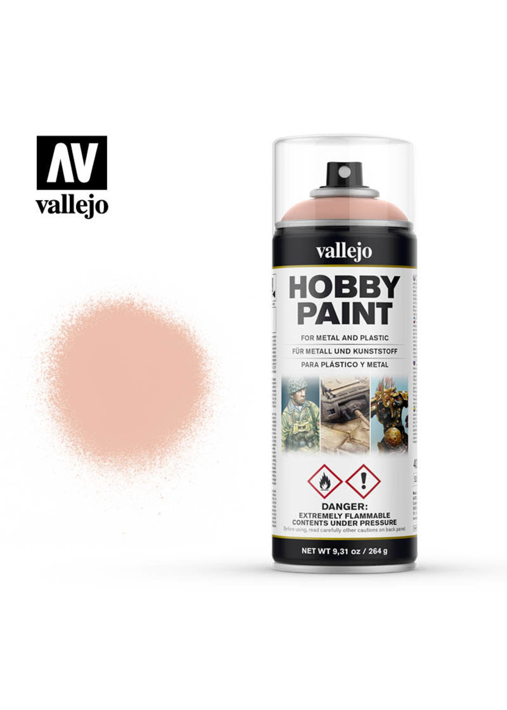 Vallejo VAL28024 Pale Flesh Aerosol (400ml)
