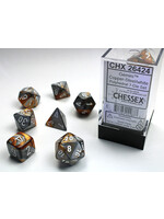Chessex Dice RPG 26424 7pc Gemini Copper-Steel/White