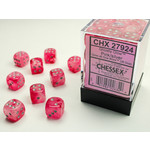 Chessex Dice 12mm 27924 36pc Ghostly Pink/Silver