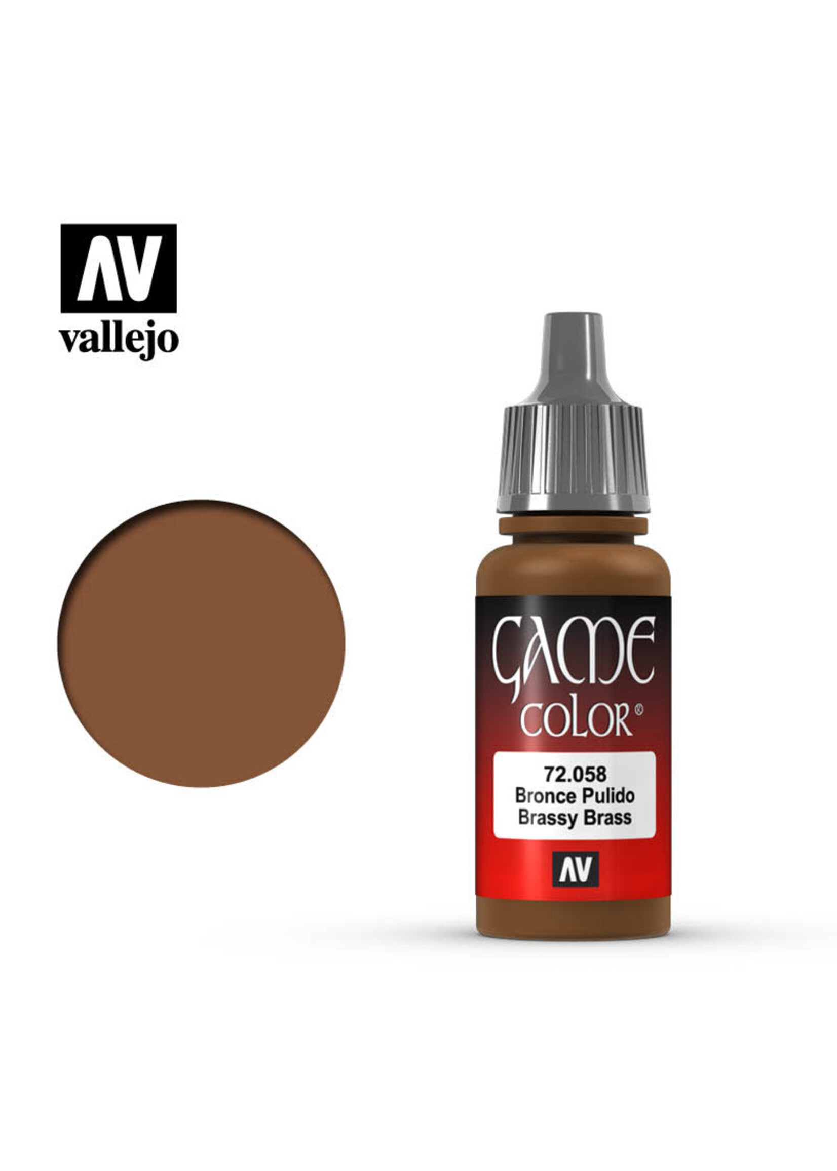 Vallejo VAL72058 Game Color Brassy Brass (17ml)