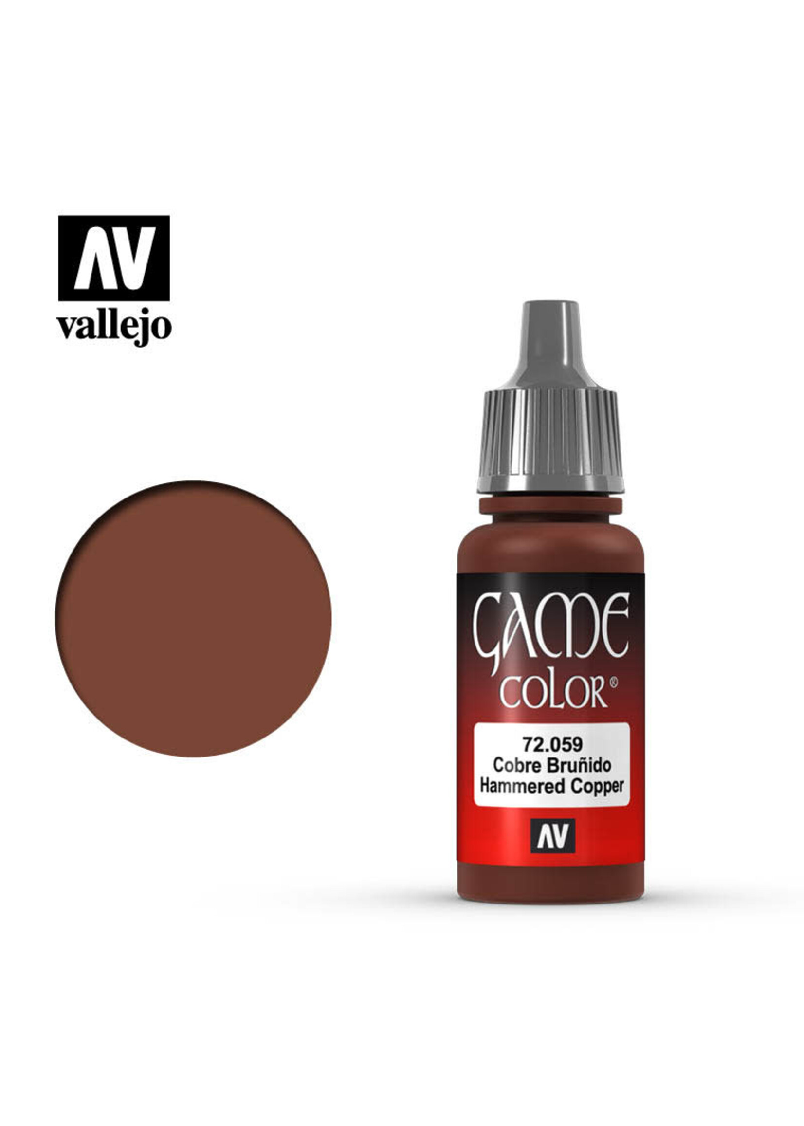 Vallejo VAL72059 Game Color Hammered Copper (17ml)