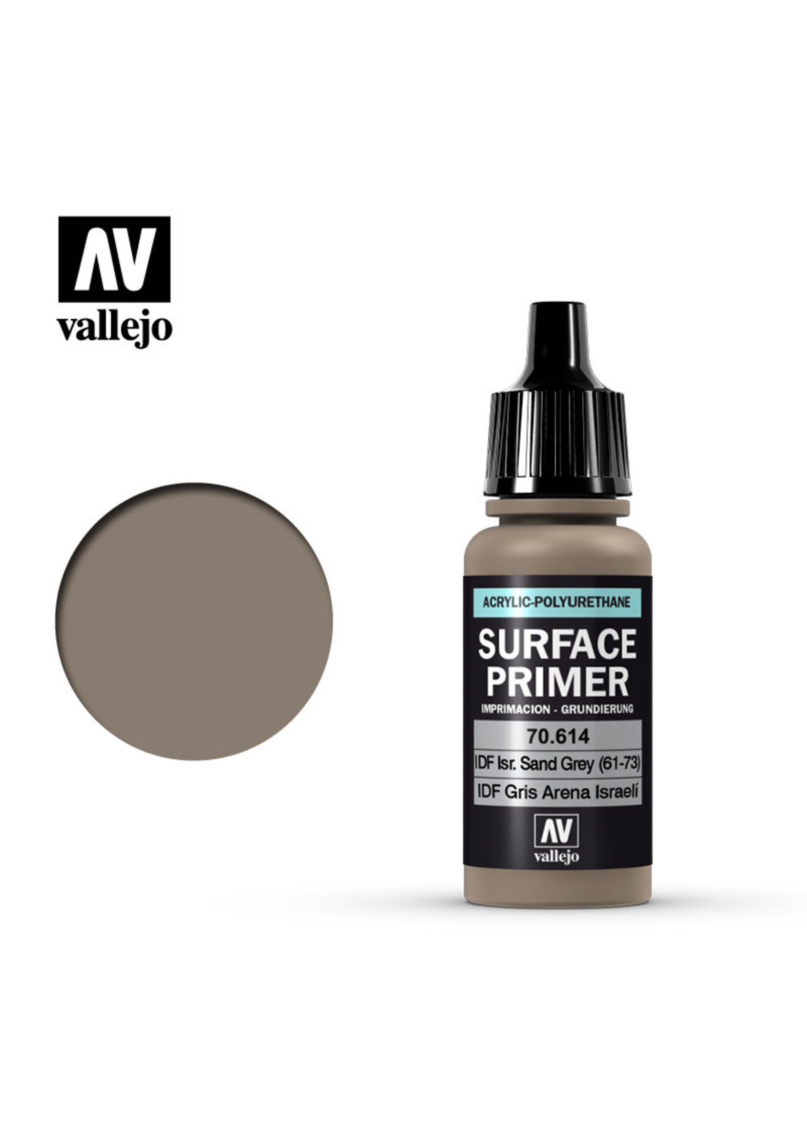 Vallejo VAL70614 Surface Primer IDF Israeli Sand Grey (17ml)