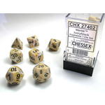 Chessex Dice RPG 27402 7pc Marble Ivory/Black