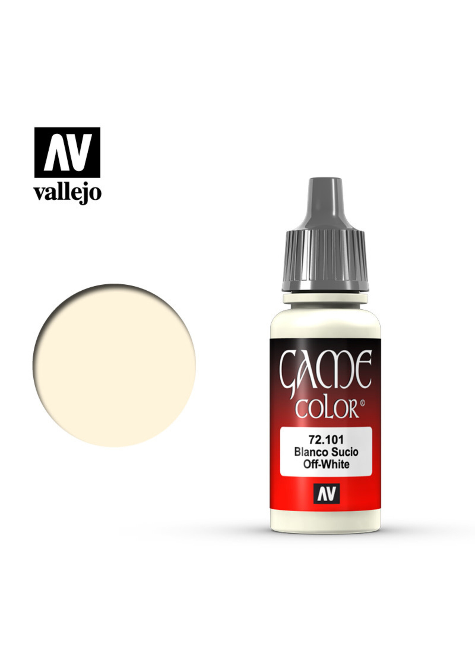 Vallejo 002VAL72101 Game Color Off White (17ml)