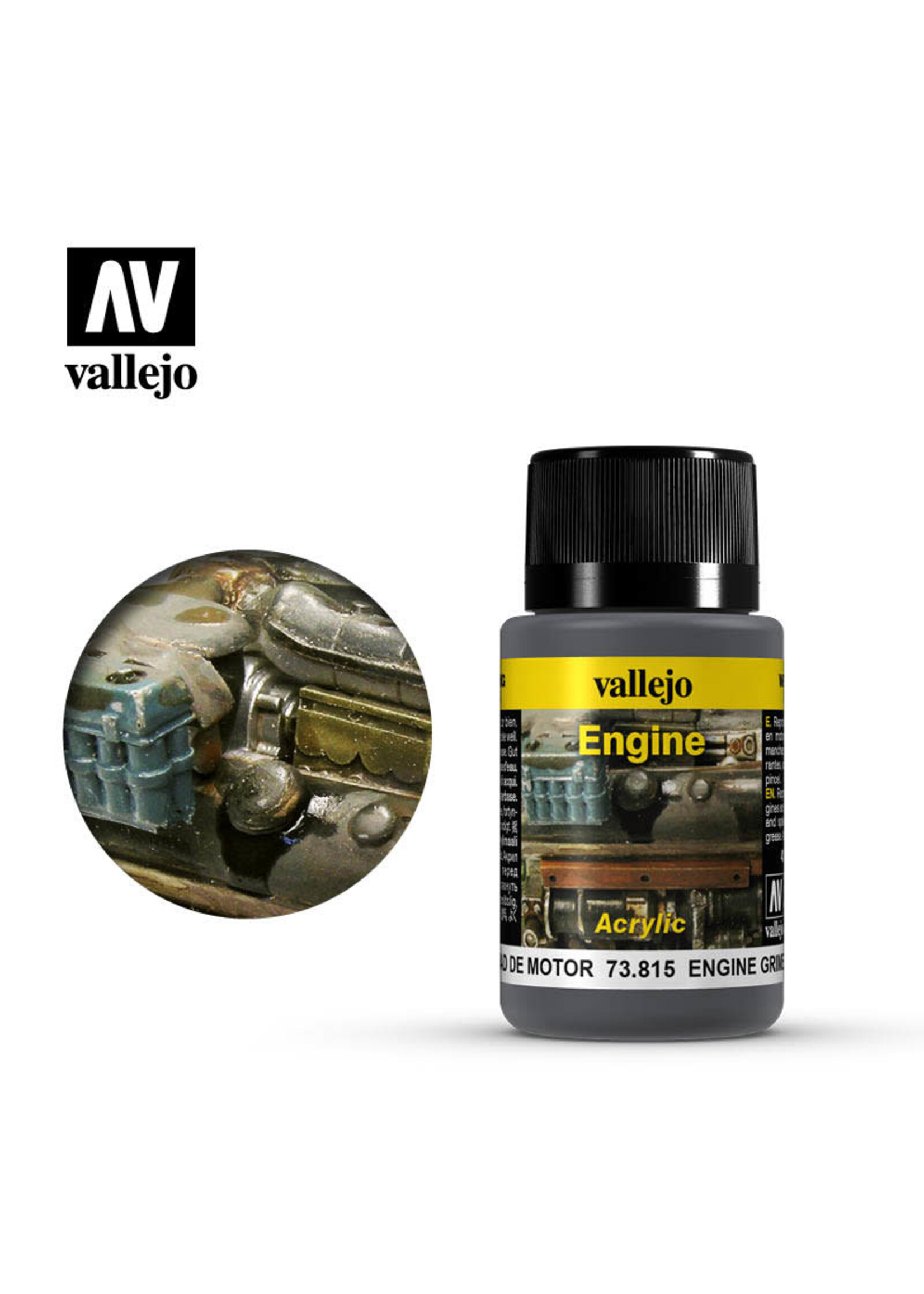 Vallejo VAL73815 Weathering Effects Engine Grime (40ml)