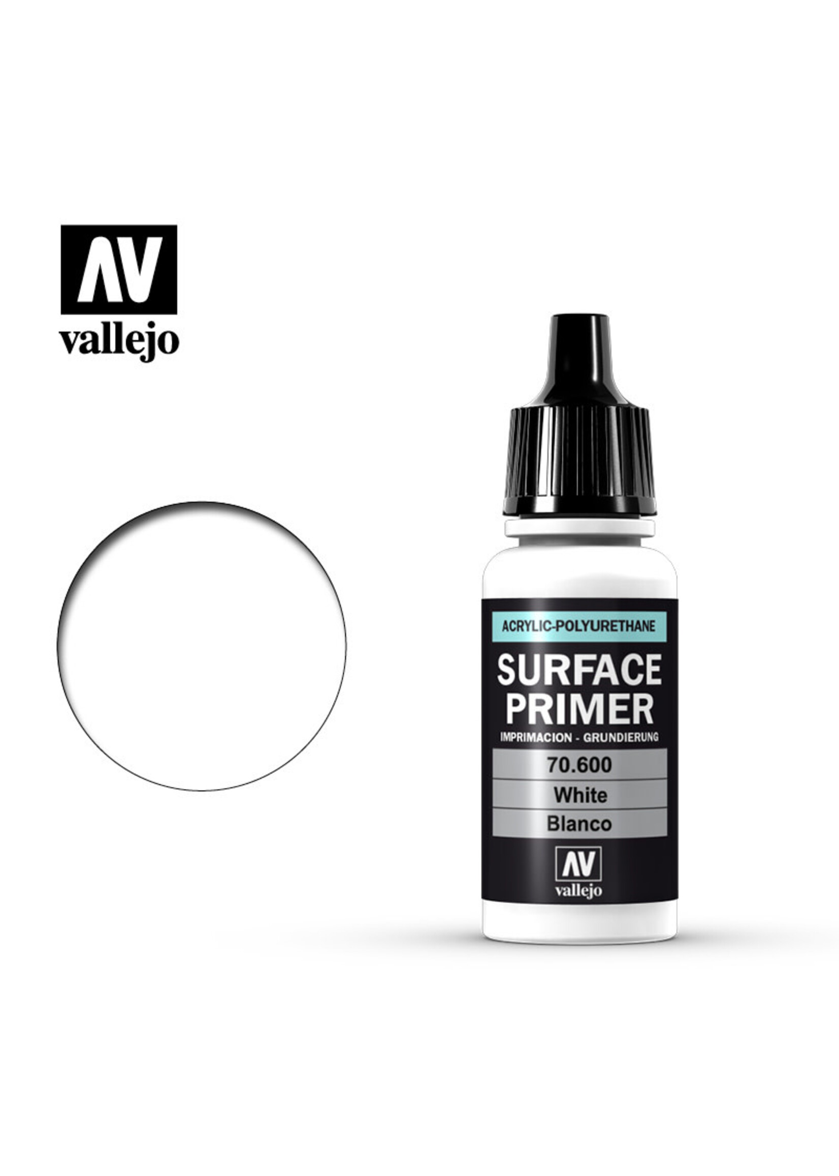 Vallejo 252VAL70600 Game Air Surface Primer White  (17ml)