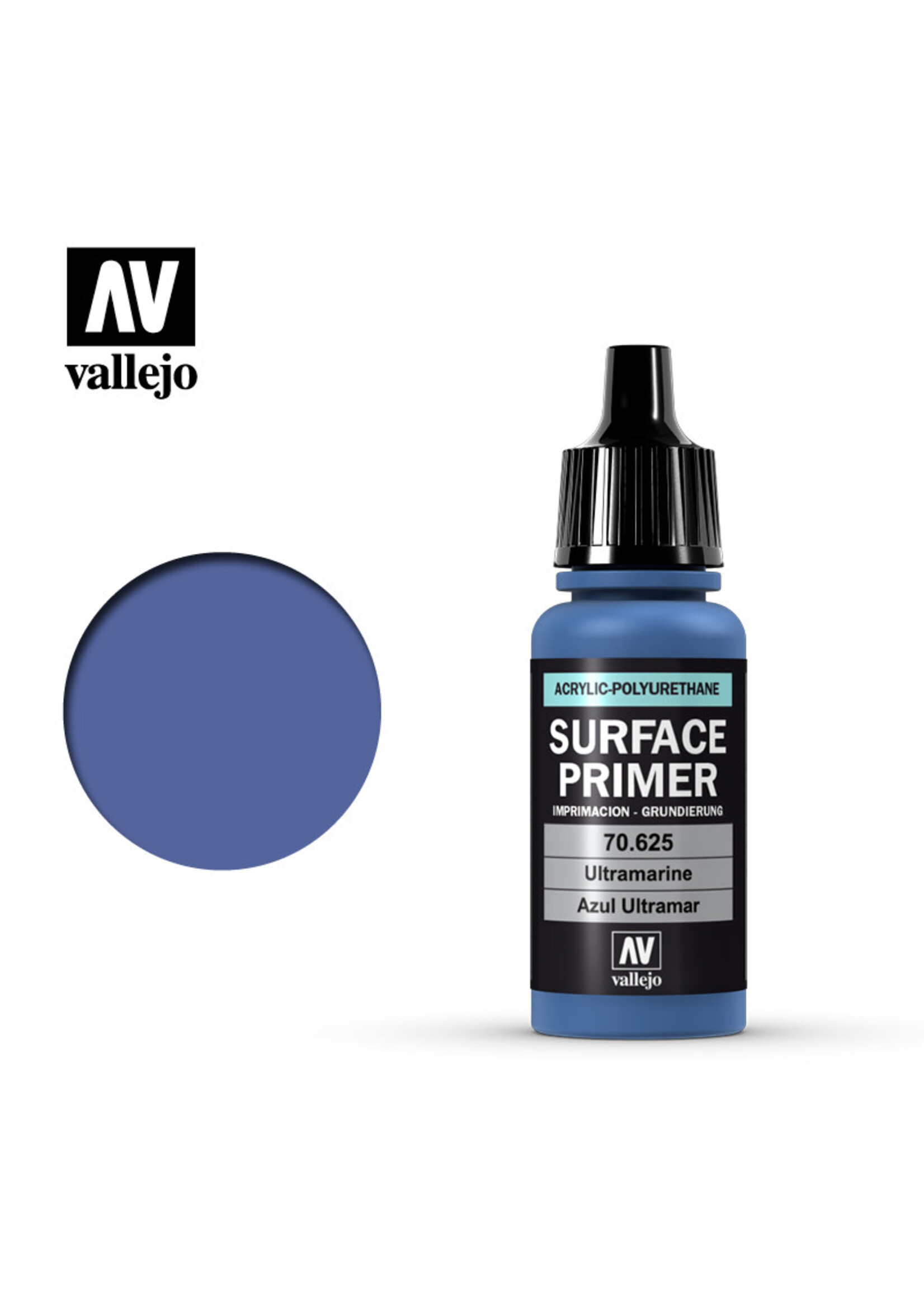 Vallejo 255VAL70625 Game Air Surface Primer Ultramarine Primer (17ml)