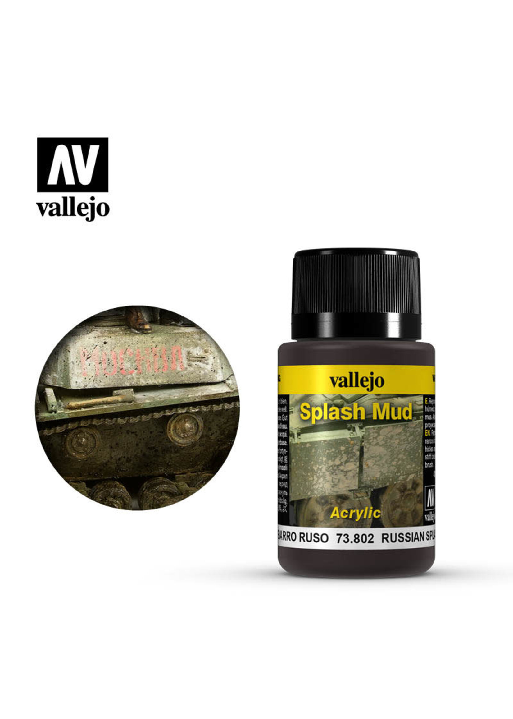 Vallejo VAL73802 Weathering Effects Russian Splash Mud (40ml)