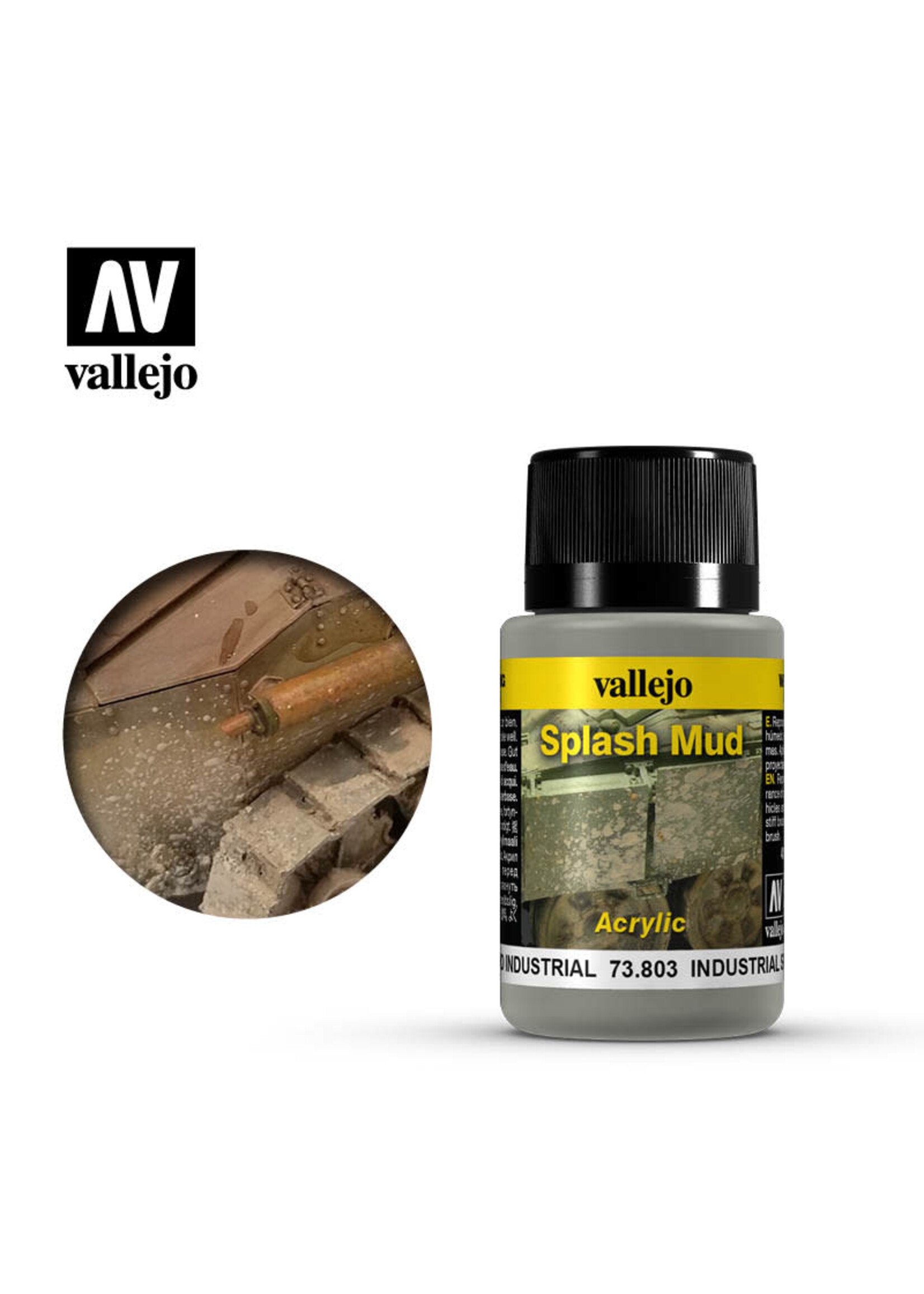 Vallejo VAL73803 Weathering Effects Industrial Splash Mud (40ml)