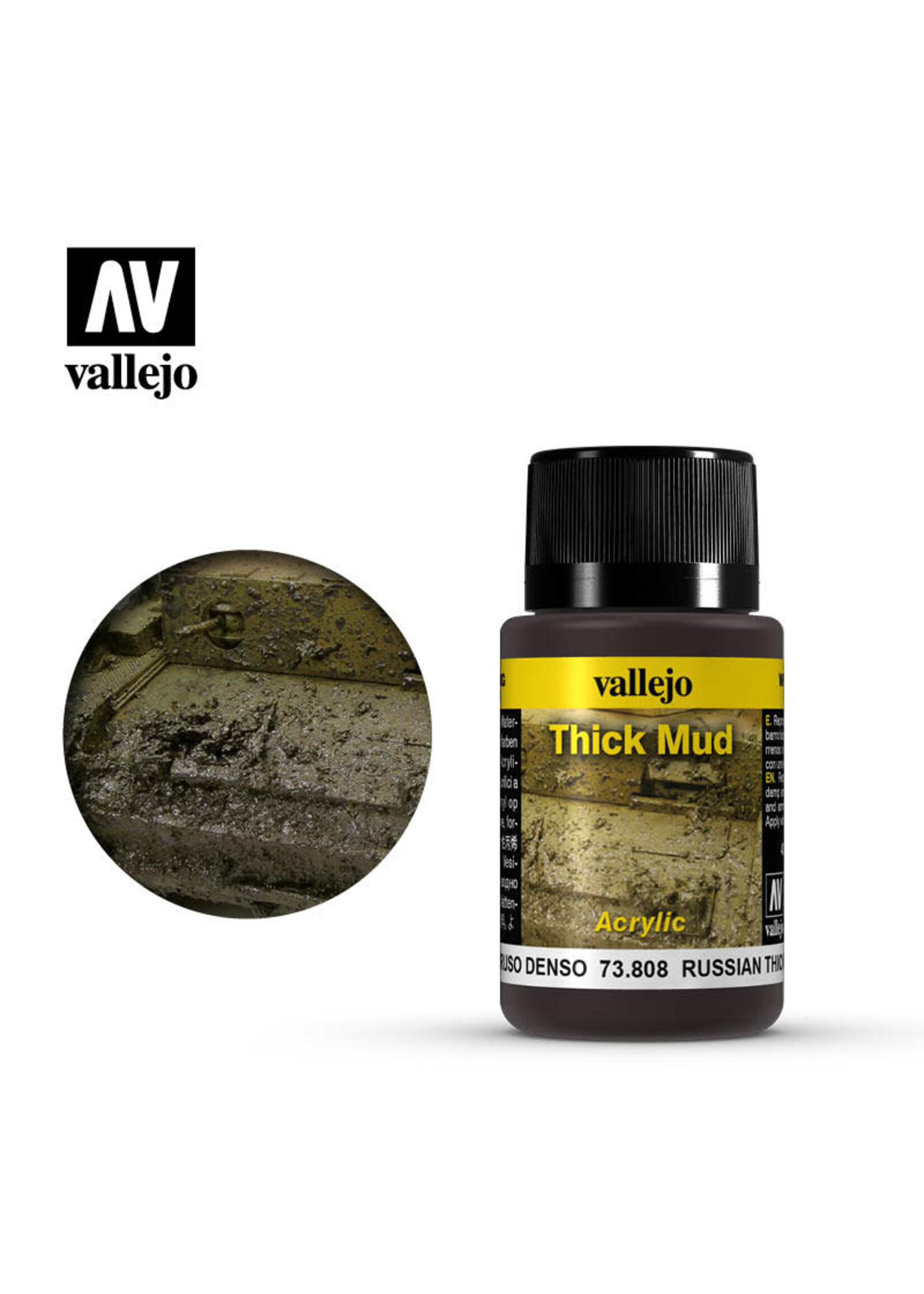Vallejo VAL73808 Weathering Effects Russian Thick Mud (40ml)