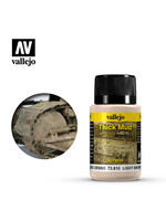 Vallejo VAL73810 Weathering Effects Light Brown Thick Mud (40ml)