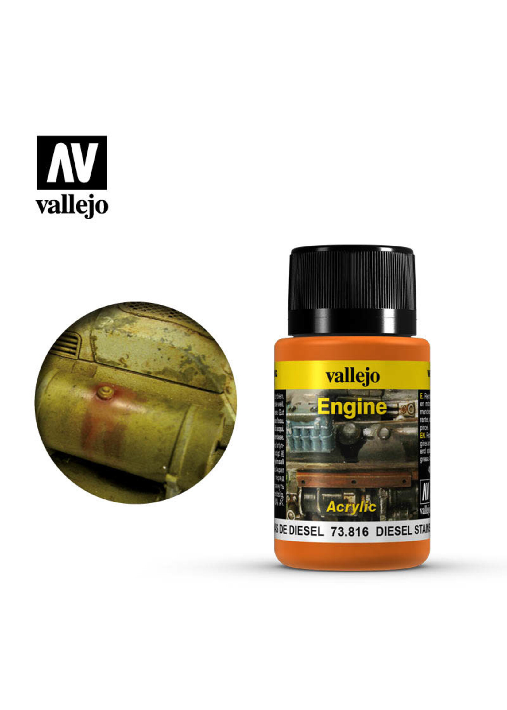Vallejo VAL73816 Weathering Effects Diesel Stains (40ml)