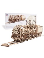 UGEARS UGR70012 Steam Locomotive with Tender (443pc)
