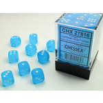 Chessex Dice 12mm 27816 36pc Frosted Caribbean-Blue