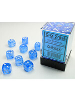 Chessex ***Dice 12mm 27826 36pc Borealis Sky-Blue/White