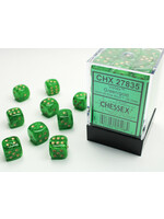 Chessex Dice 12mm 27835 36pc Vortex  Green/Gold