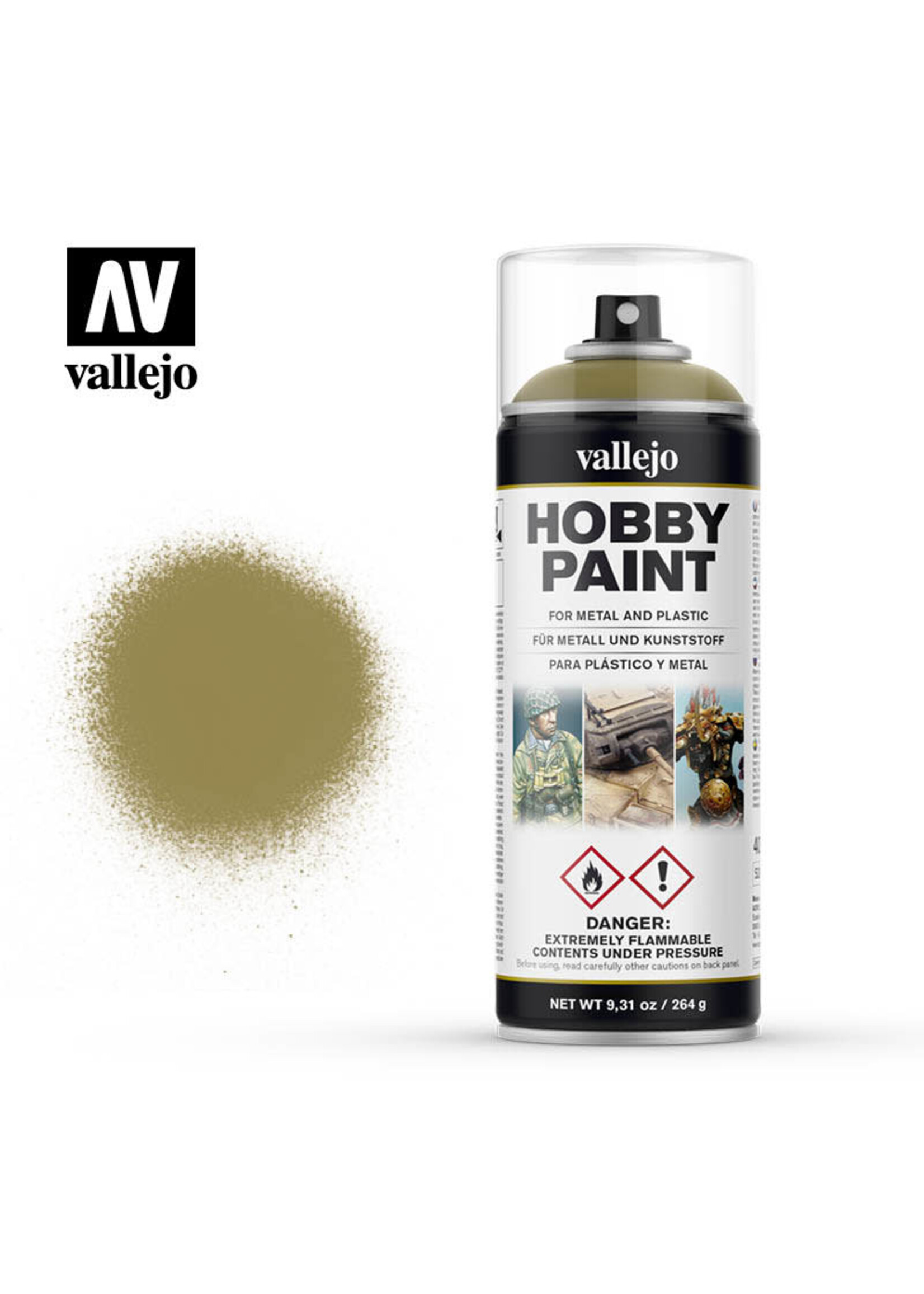 Vallejo VAL28001 Panzer Yellow Dunkelgelb Aerosol (400ml)
