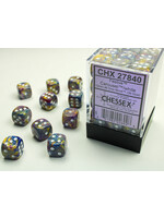 Chessex ***Dice 12mm 27840 36pc Festive Carousel/White