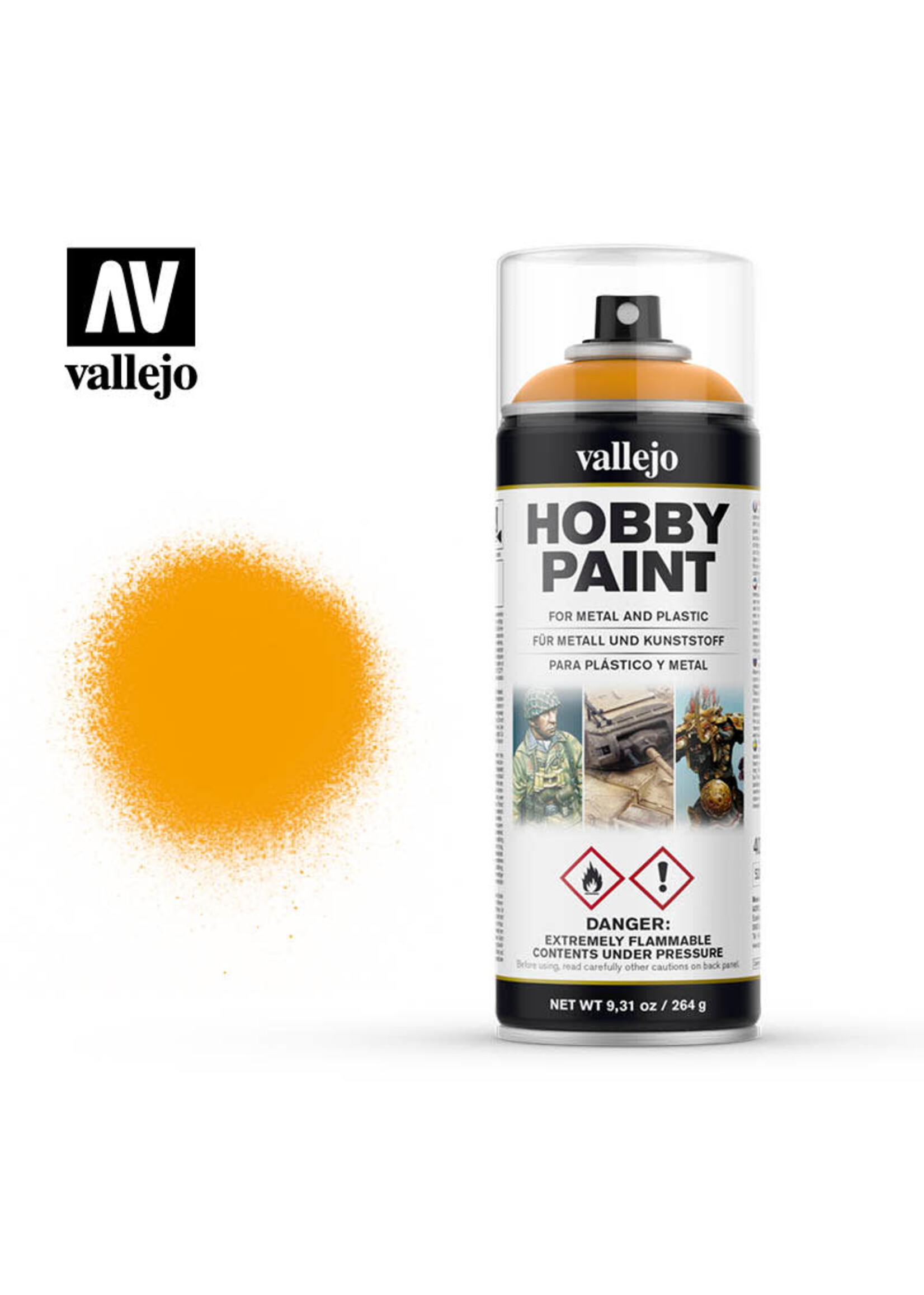 Vallejo VAL28018 Sun Yellow Aerosol (400ml)