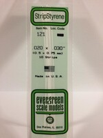 Evergreen Scale Models EVE121 Styrene .020x.030 Strip (10pc)
