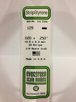Evergreen Scale Models EVE129 Styrene .020x.250 Strip (10pc)