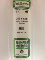 Evergreen Scale Models EVE414 Styrene .250x.625 Strip (2pc)