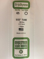 Evergreen Scale Models EVE425 Styrene 5/32'' Tube (7pc)