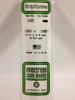 Evergreen Scale Models EVE168 Styrene .080x.188 Strip (8pc)